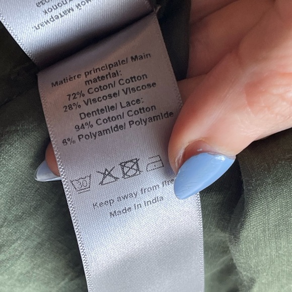 NWT Zadig & Voltaire Women’s Timmy Tomboy Blouse- Kaki Green - Picture 10 of 10